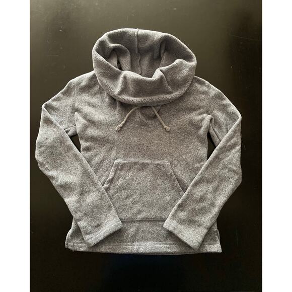 EDDIE BAUER Blue Drawstring Cowl Neck Sweater sz XS - Picture 3 of 11